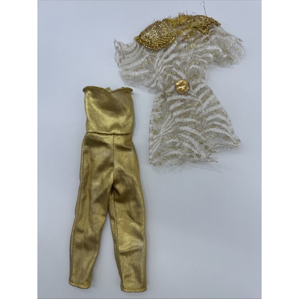 Vintage Jem and the Holograms Music Is Magic Gold Strapless Jumpsuit Outfit - Picture 2 of 15